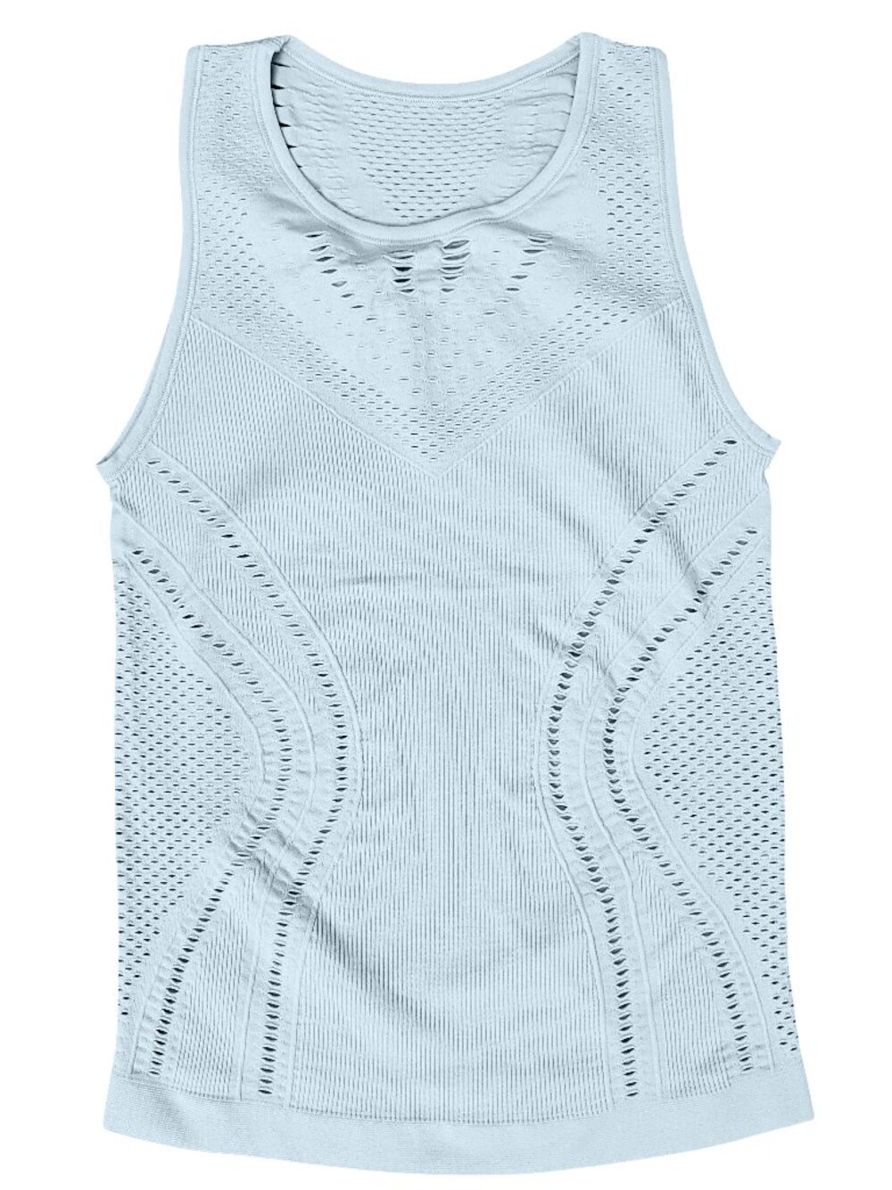 Alo Yoga Tank Top with Cut Outs, Light Blue NWOT